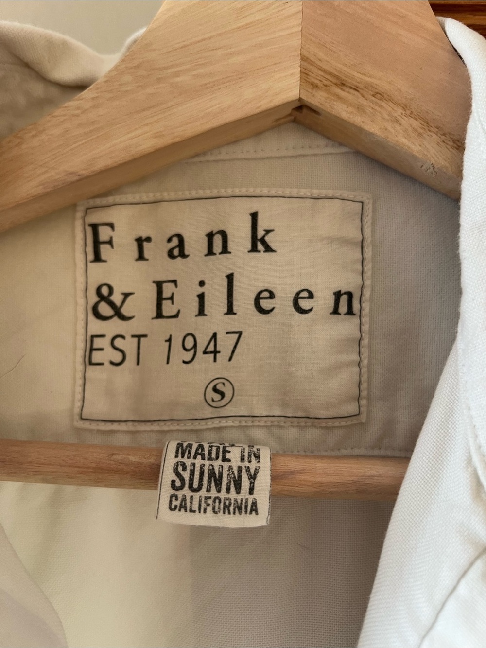 Frank & Eileen “Eileen” Sand colored Button-Up Shirt - Picture 2 of 3
